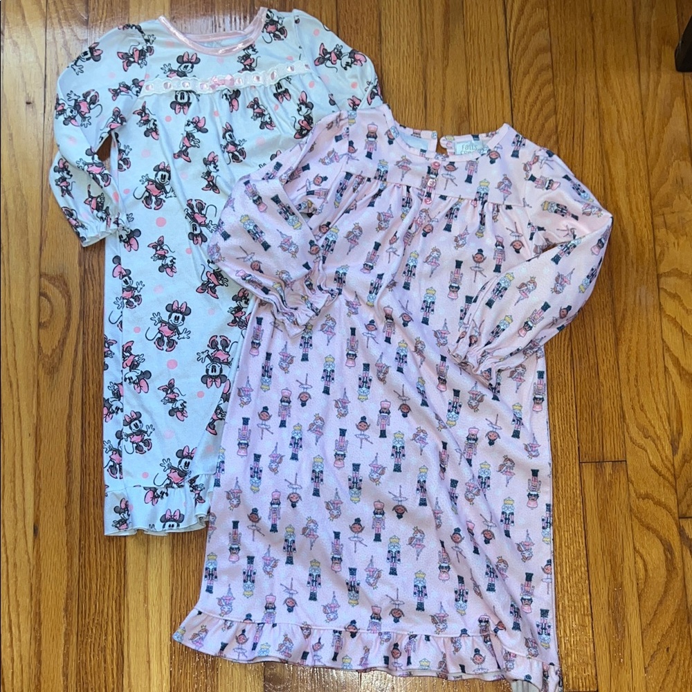 Girls' Long Sleeve Nightgown Set